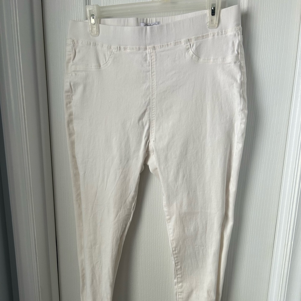 Mud Pie White Jeans Sz L